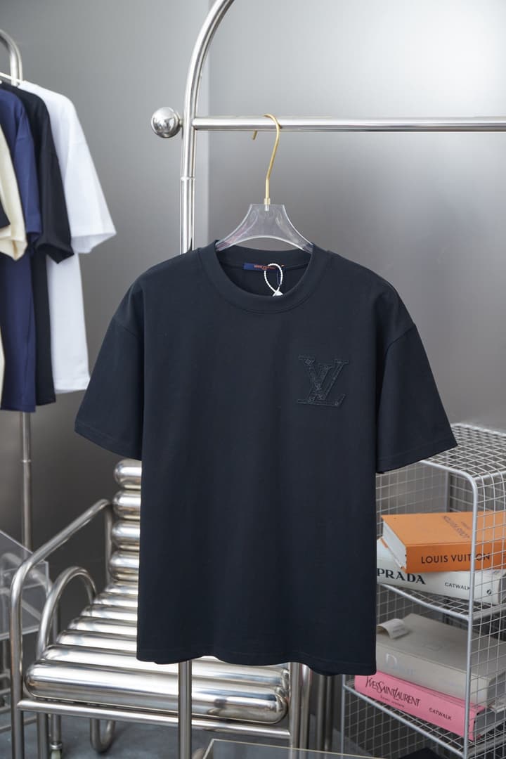 Louis Vuitton Toothbrush Embroidery Logo T-Shirt – 26SS Early Spring Collection in Black
