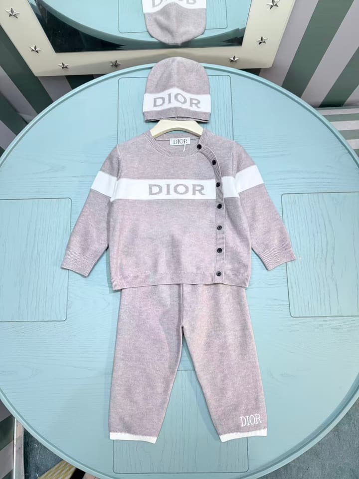 Dior Knit Three-Piece Set – Kids Collection