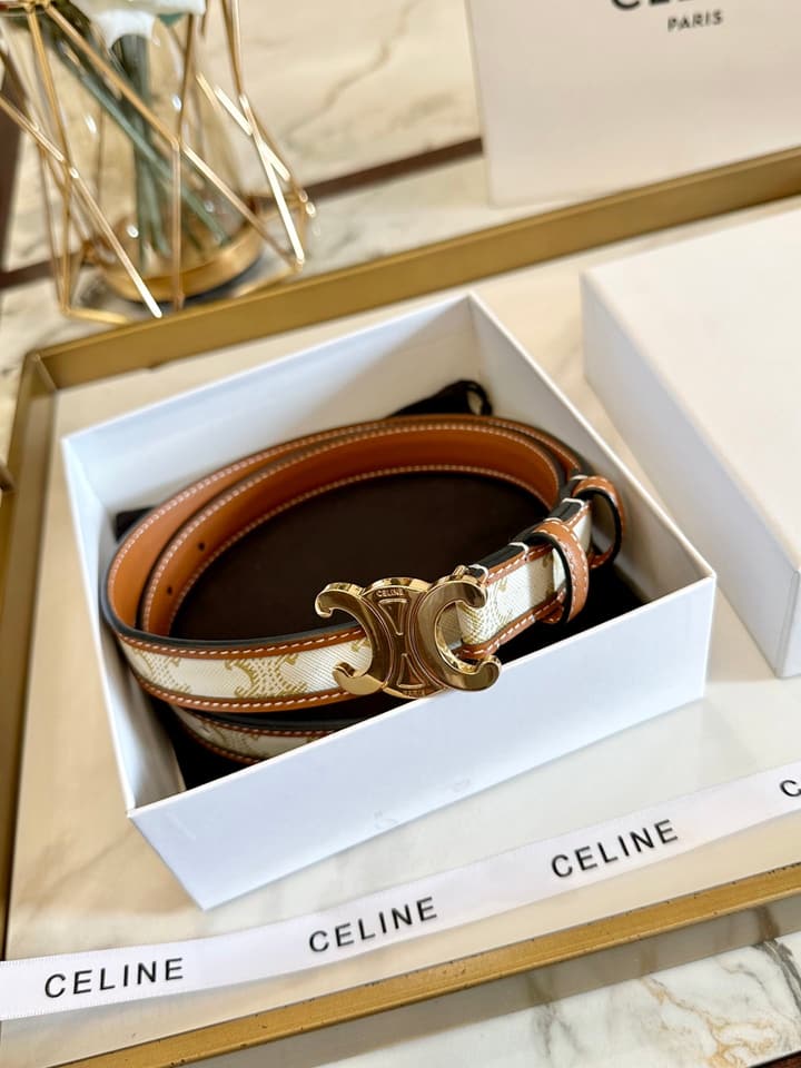 Celine Classic Leather Belt – 2.5cm