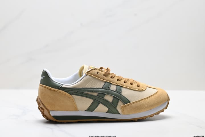 Onitsuka Tiger Edr 78 Low-Top Running Shoes in Cream And Burgundy