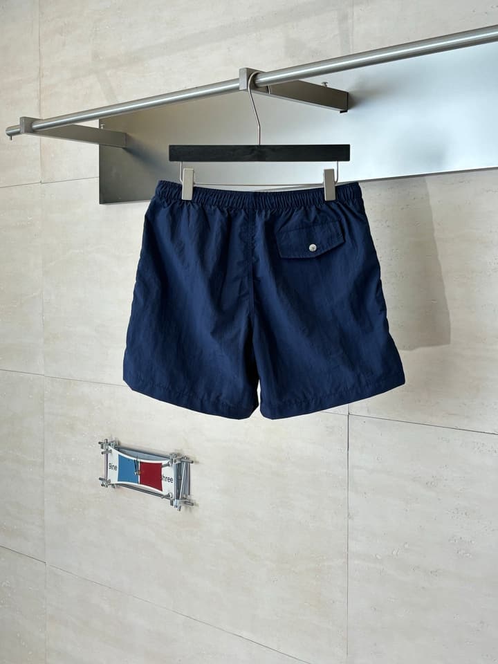 Hermès Embroidered Quick-Dry Beach Shorts in Mint Green