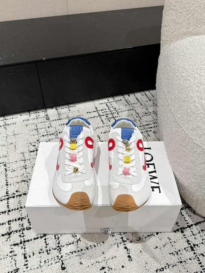 Loewe Ballet Runner 2.0 Unisex Sneakers – 2025 Collection in White And Light Blue