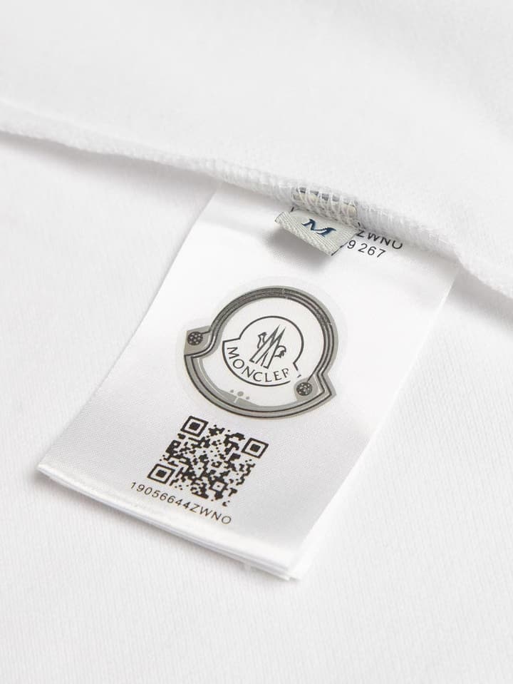 Moncler Classic Embroidered Logo Zip Hoodie in Black