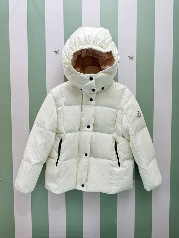 Moncler Children's Puffer Jacket – Kids Collection – 2025FW in Glossy Black
