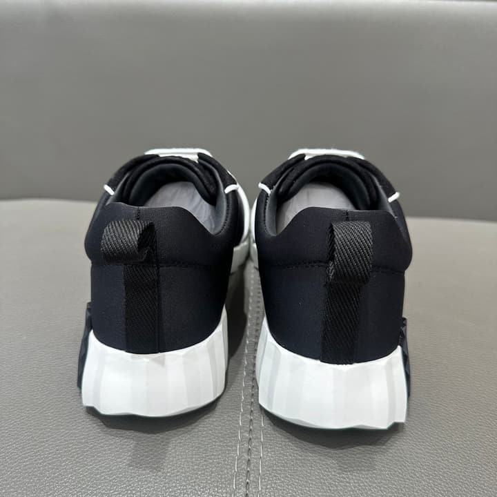 Hermès Bouncing Sneakers in Bright White With Orange H