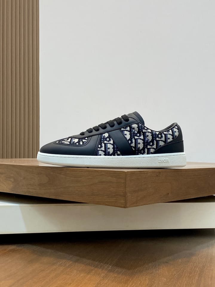 Dior D-Sketch Futuristic Sneakers in Black D-sketch Pattern