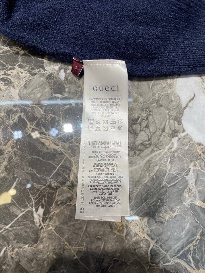 Gucci Dissipated Logo Wool Pullover