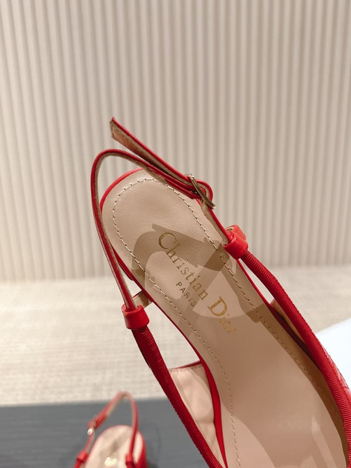 Dior D-Ramour Embroidered Cannage Ballet Flats – 2024 Spring/Summer Collection in Black Leather