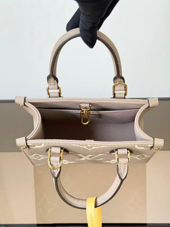 Louis Vuitton OnTheGo BB Handbag in Elephant Gray Monogram