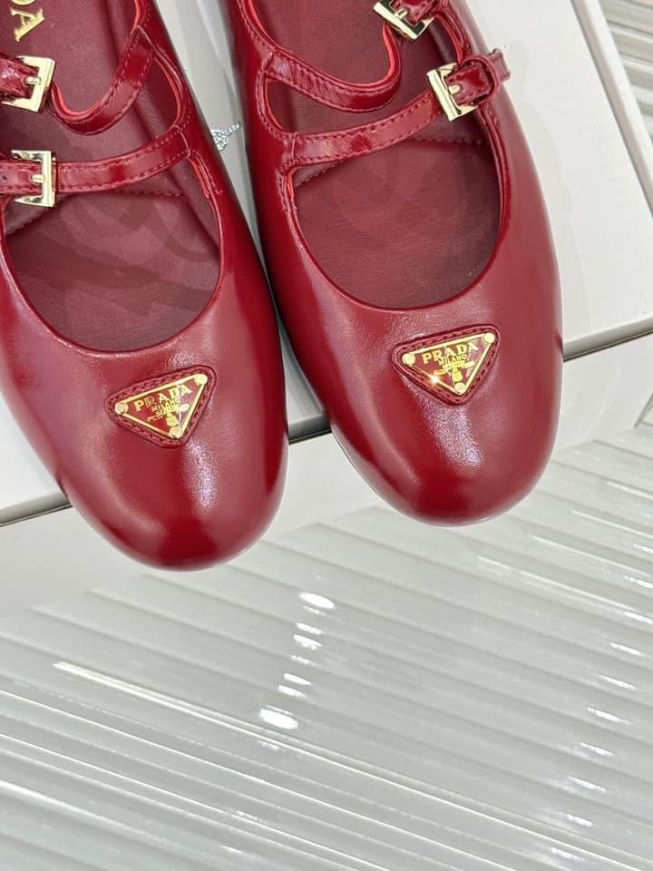 Prada Classic Mary Jane Flats in Leopard Print