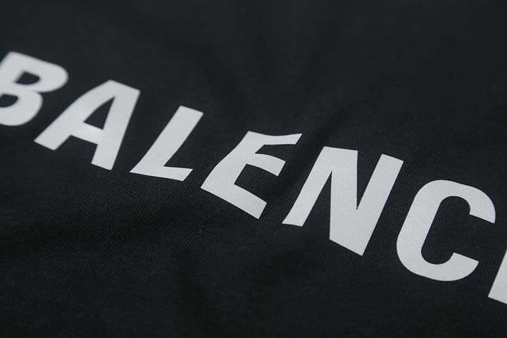 Balenciaga Laser Reflective Logo T-Shirt – 26SS in Black