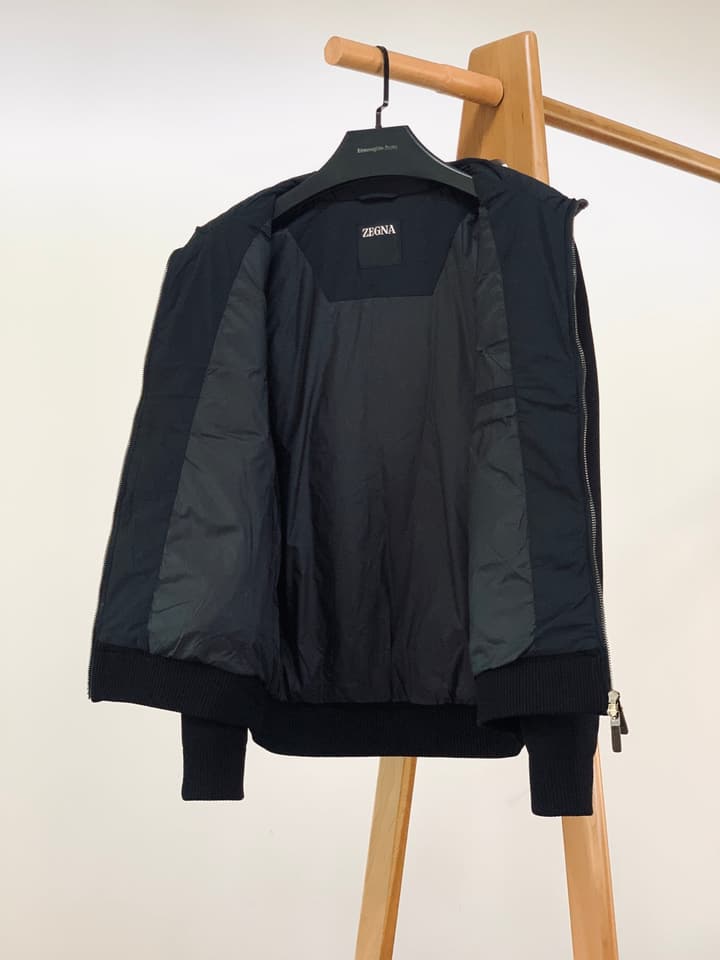 Zegna Spliced Down Puffer Jacket – 2025FW in Classic Black