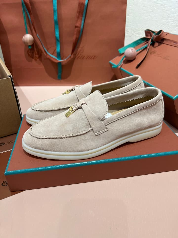 Loro Piana Classic Suede Mules