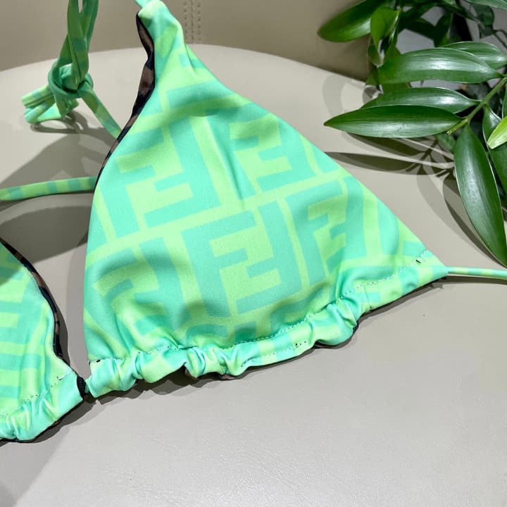 Fendi Reversible One-Piece Swimsuit in Blue Monogram