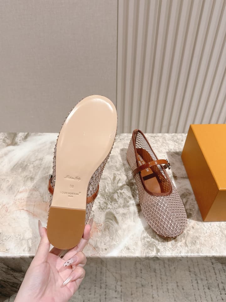Louis Vuitton Ballet Flats – 2025SS in Black