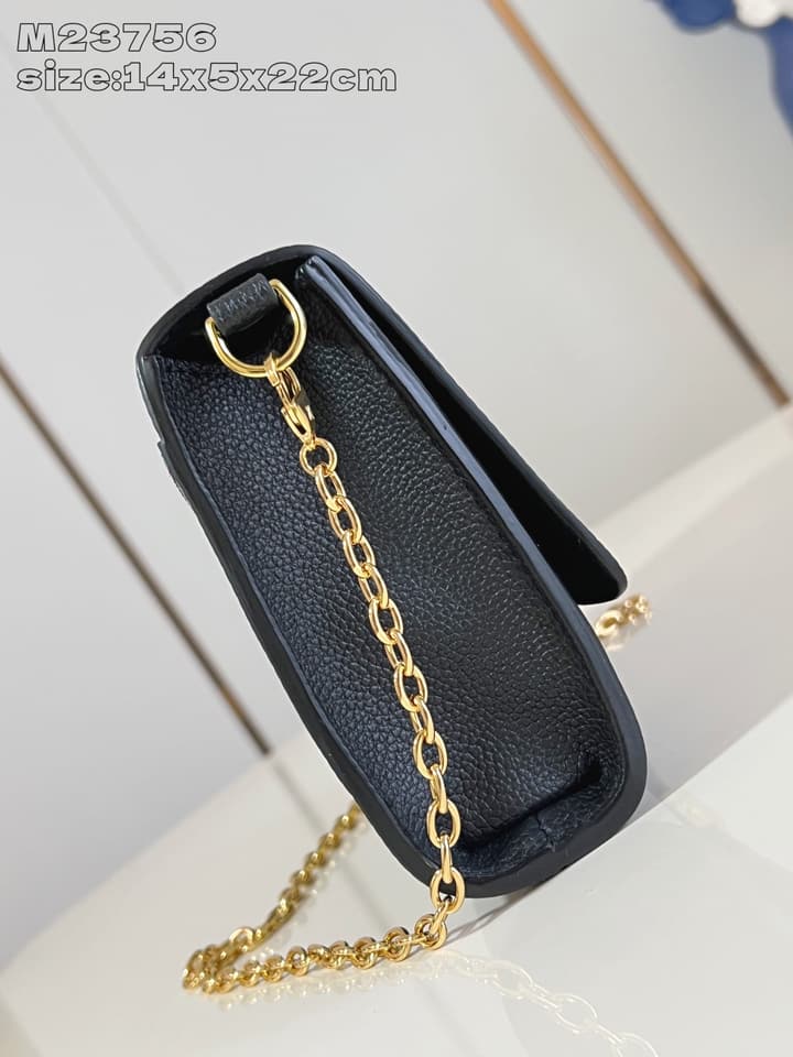 Louis Vuitton Pochette Louise Chain Bag in Beige