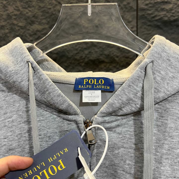 Ralph Lauren Embroidered Pony Hooded Zipper Jacket in Black