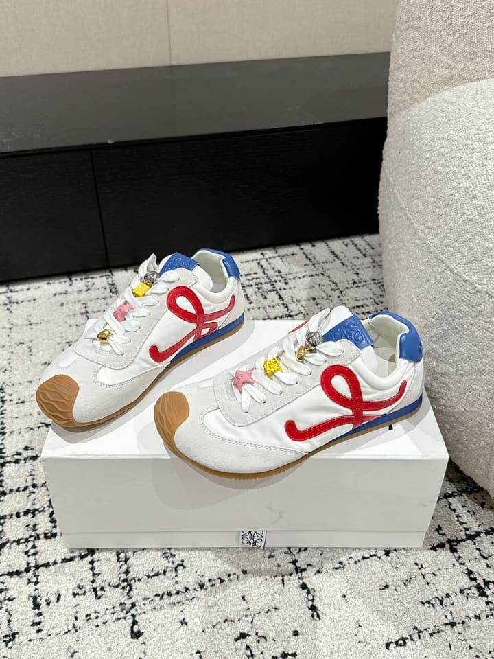Loewe Ballet Runner 2.0 Unisex Sneakers – 2025 Collection in White And Light Blue