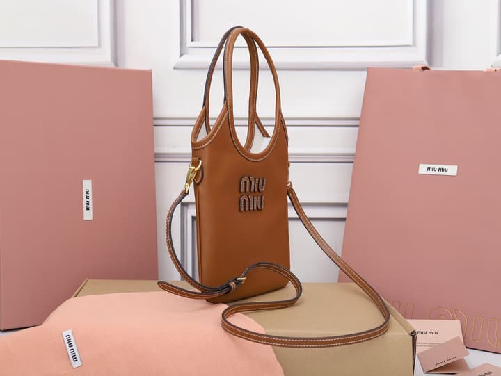 Miu Miu Mini Tote Bag in Black