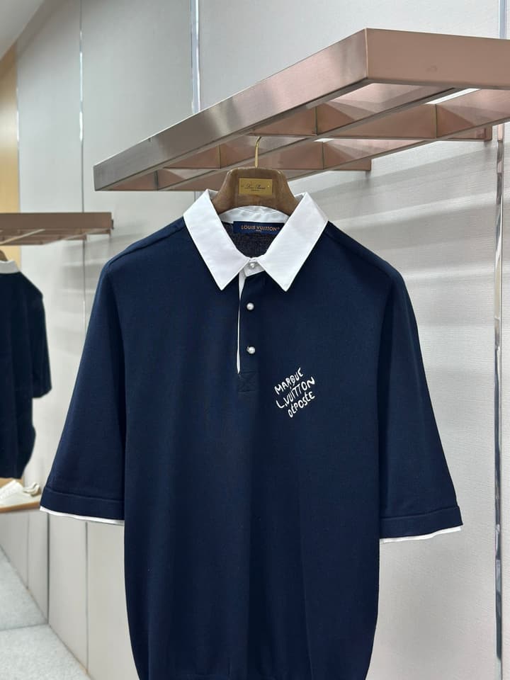 Louis Vuitton Knit Polo Shirt in Classic White