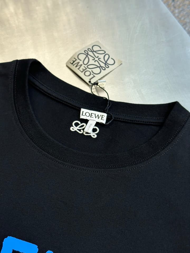 Loewe 1846 Anniversary Ghost Crewneck T-Shirt – Spring/Summer Collection in Black
