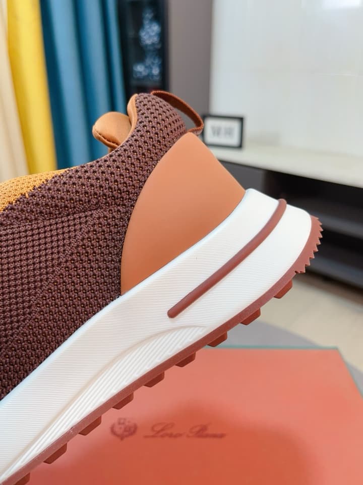 Loro Piana Classic Mesh and Leather Loafers