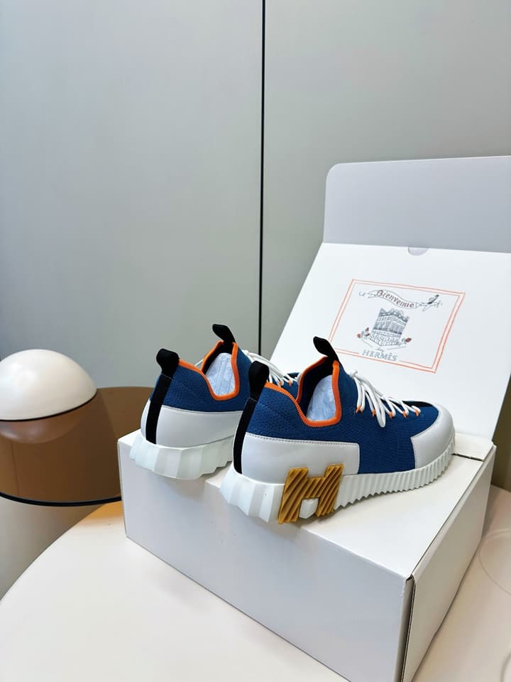 Hermes H Classic Couple Sneakers in Black