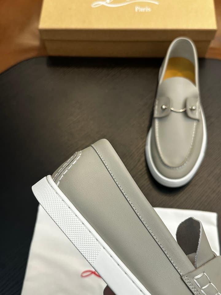 Christian Louboutin Men's Casual Sneakers in Light Grey