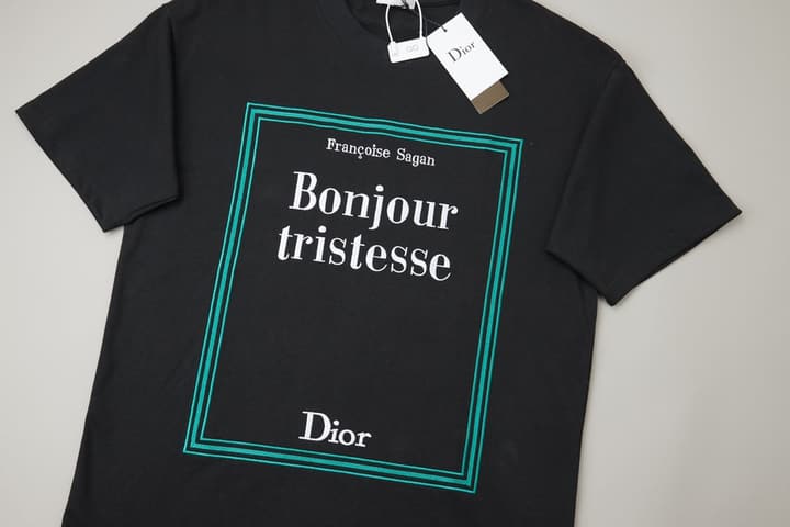 Dior Logo Embroidered Short-Sleeve T-Shirt – 26SS Early Spring Collection in Black