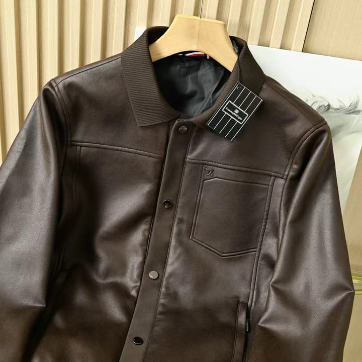 Zegna Lapel Leather Jacket – 2025FW in Classic Black