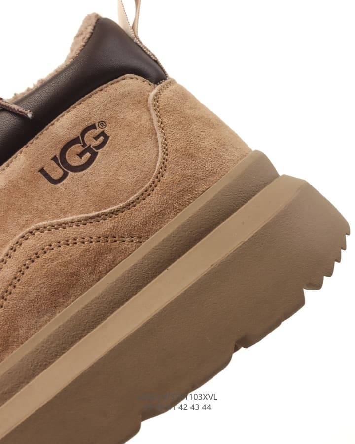 UGG Retro Low-Top Sneaker Boots in Rust Brown Suede