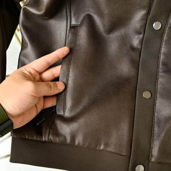 Zegna Lapel Leather Jacket – 2025FW in Classic Black