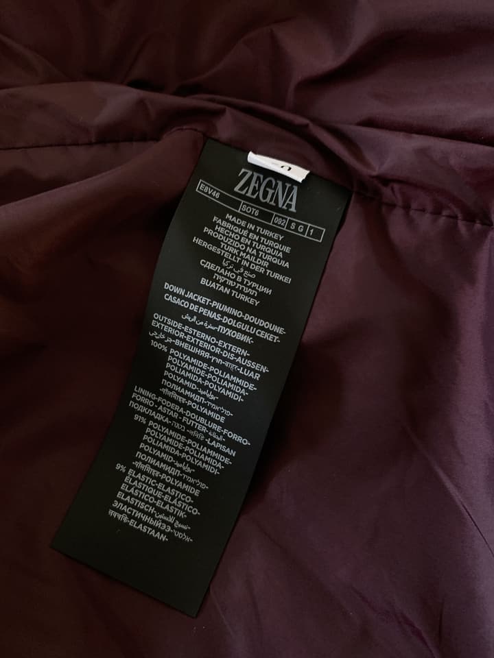 Zegna Spliced Down Puffer Jacket – 2025FW in Classic Black