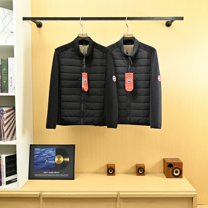 Canada Goose Spliced Stand-Collar Cashmere Jacket – 25FW in Dark Grey