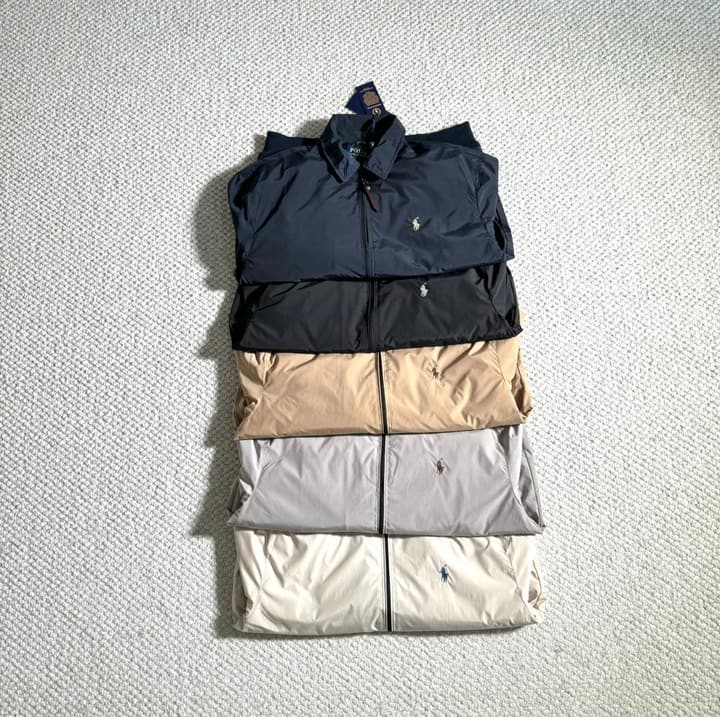 Ralph Lauren Embroidered Pony Harrington Jacket in Apricot White