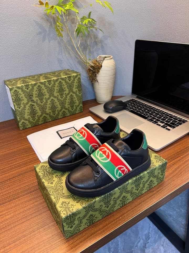 Gucci Kids Sheepskin-Lined Sneakers – Kids Collection