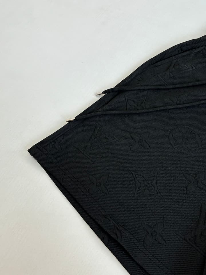 Louis Vuitton Monogram Embossed Jacquard Shorts in Black