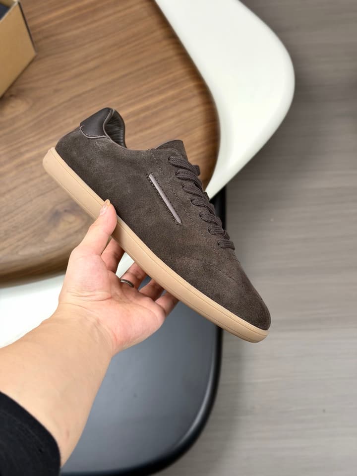Zegna Old Money Suede Casual Sneakers