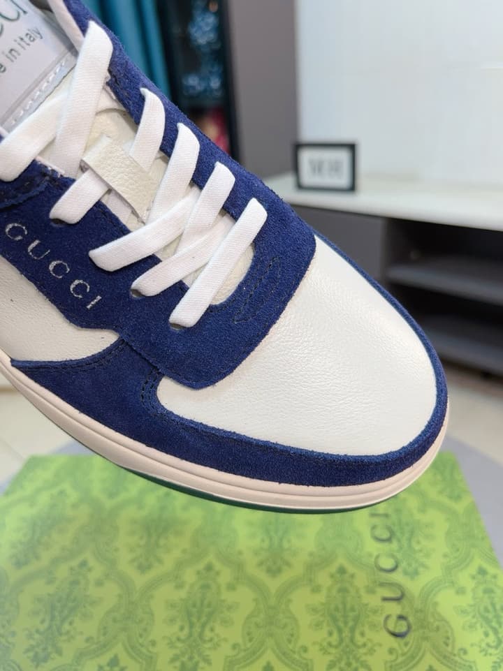 Gucci New Season Casual Fashion Sneakers in Black With Web Stripe