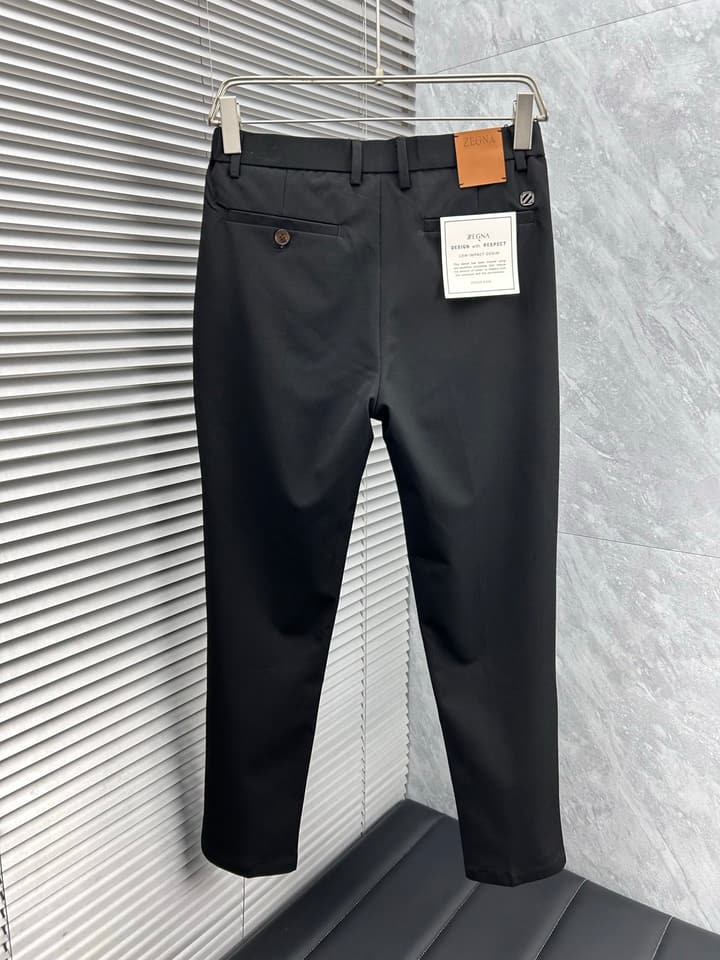 Zegna Custom Casual Trousers – 2025SS in Black