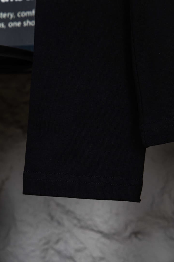 Dior Classic English Letter Long Sleeve T-Shirt in Black