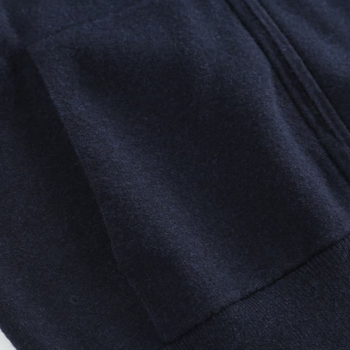 Burberry Embroidered Zip Cardigan in Dark Navy