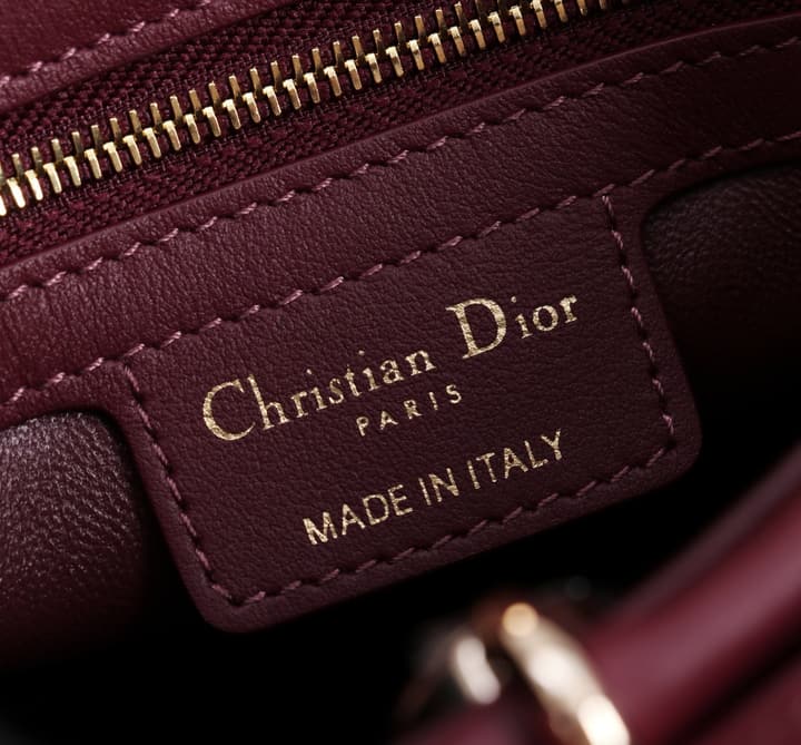 Dior Trapezoidal Bow Handbag – 2026 Spring/Summer Collection in Deep Burgundy