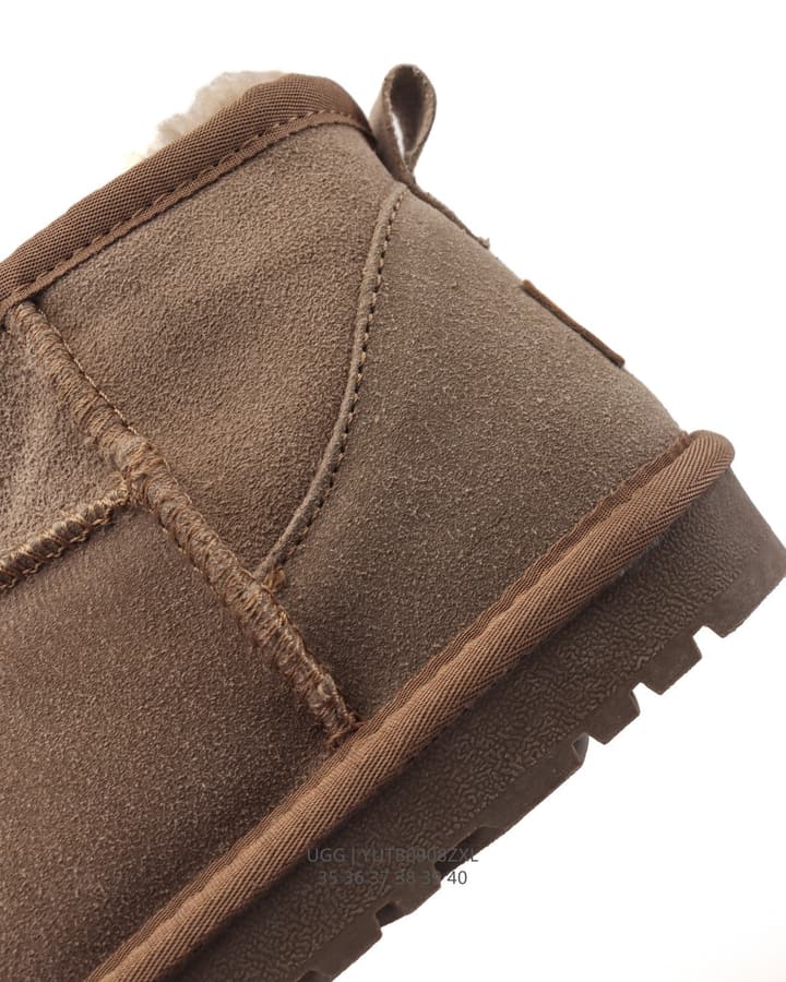 UGG Mid-Tube Plush Snow Boots – Autumn/Winter Collection in Black