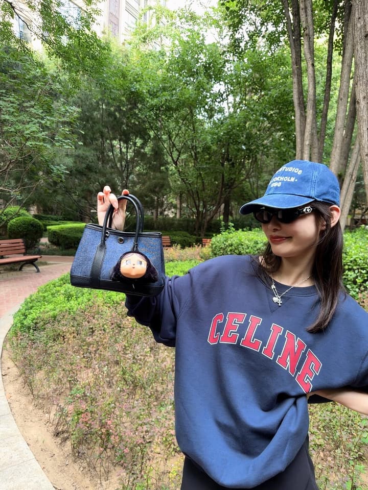 Celine Printed Logo Collegiate Sweatshirt