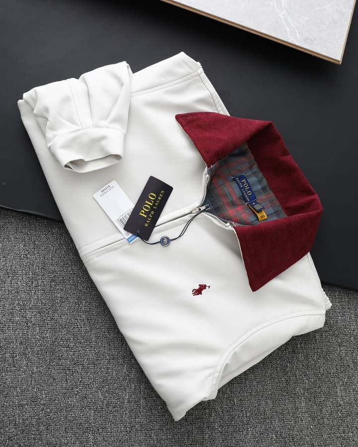 Ralph Lauren Classic Harrington Zip Jacket in Red