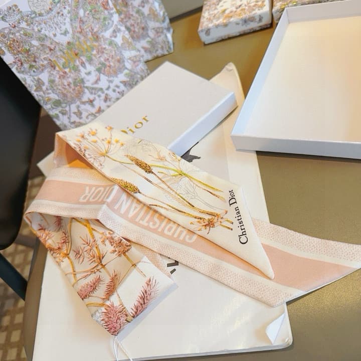 Dior Twilly Silk Scarf – Floral Dragonfly