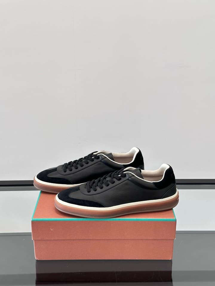 Loro Piana WeekendWalk Suede Sneakers in Cream Suede
