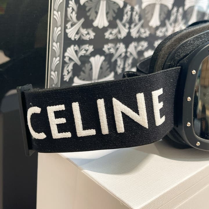 Celine Ski Goggles in All Black Frame
