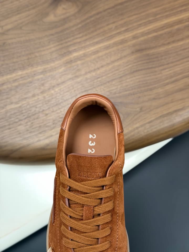 Zegna Old Money Suede Casual Sneakers